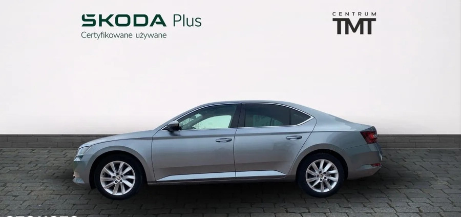 Skoda Superb cena 102900 przebieg: 138500, rok produkcji 2019 z Pasłęk małe 79